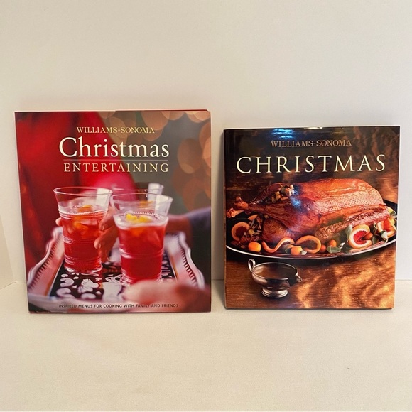 Williams-Sonoma Christmas Entertaining/ Christmas Cookbook Set Of 2 - Picture 1 of 14